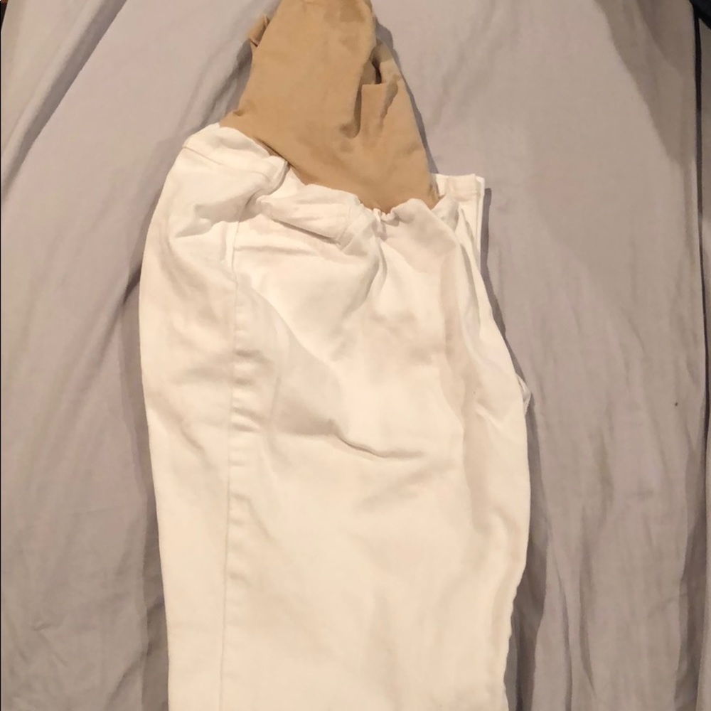 Jessica Simpson white maternity jeans size XL